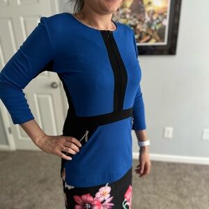 Blue black shirt